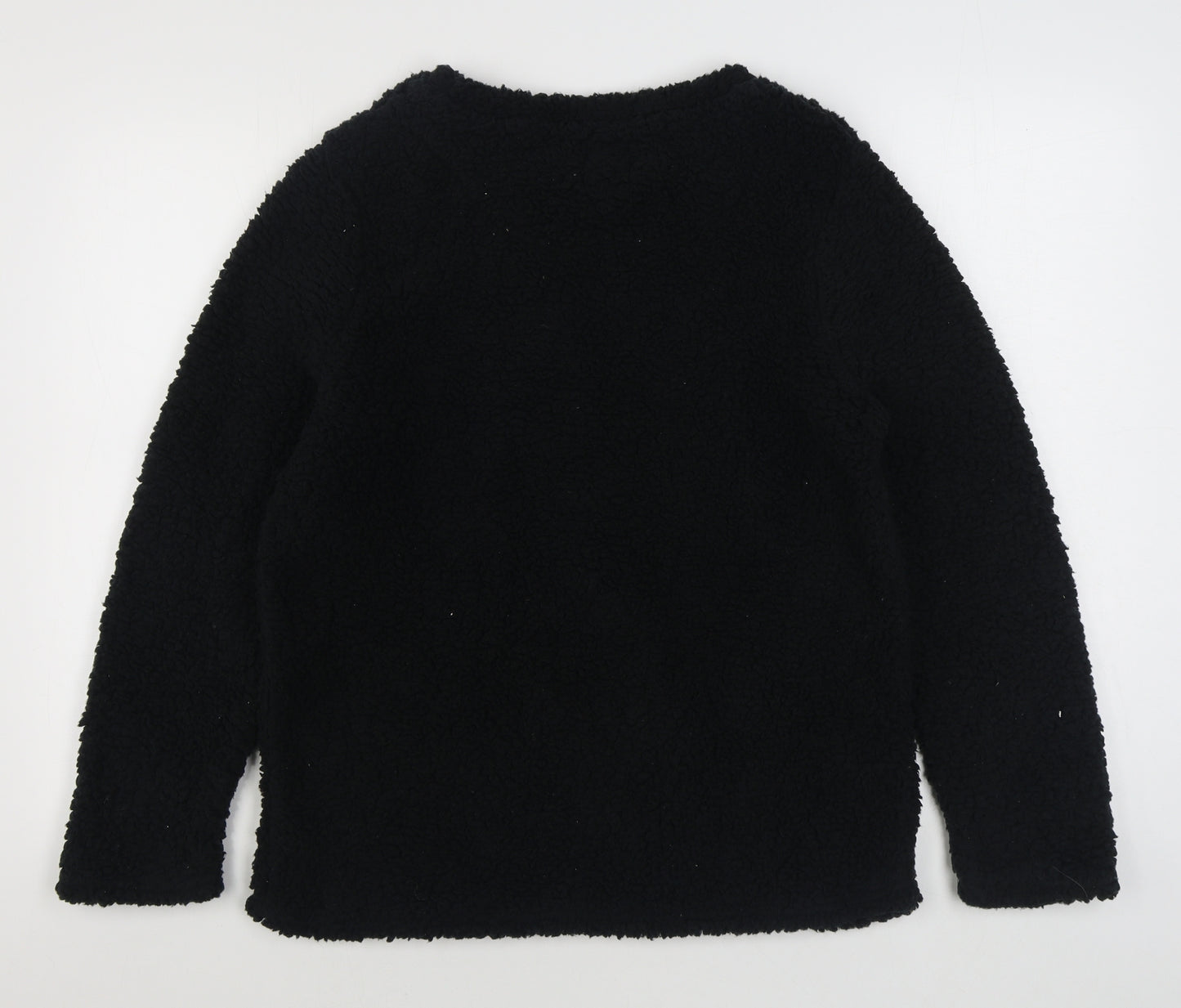 Primark Womens Black Solid Polyester Top Pyjama Top Size S