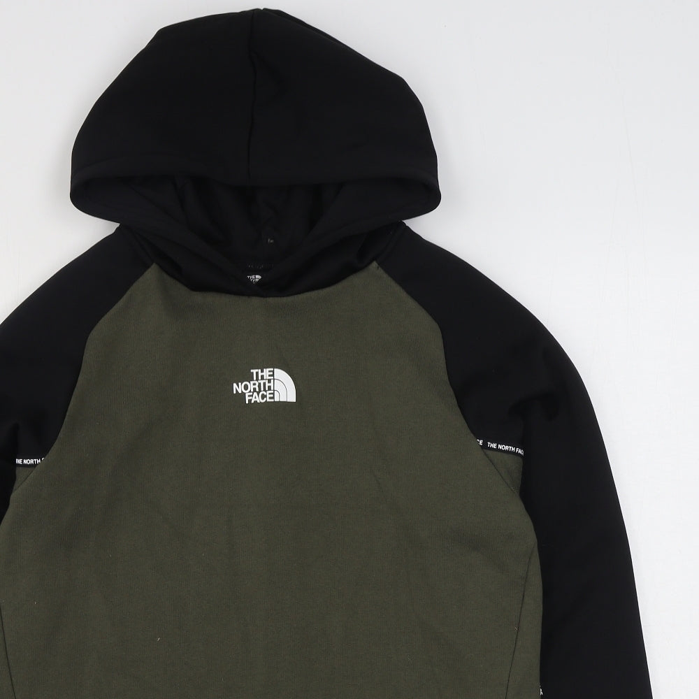 The North Face Boys Green  Cotton Pullover Hoodie Size 14-15 Years  Pullover