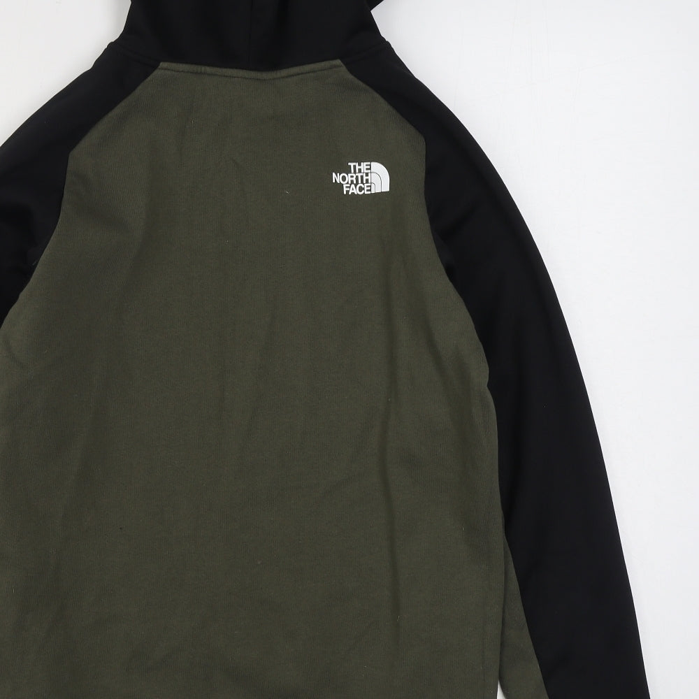 The North Face Boys Green  Cotton Pullover Hoodie Size 14-15 Years  Pullover