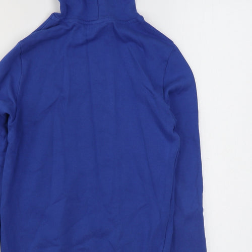 United Colors of Benetton Boys Blue  100% Cotton Pullover Hoodie Size 11-12 Years  Pullover