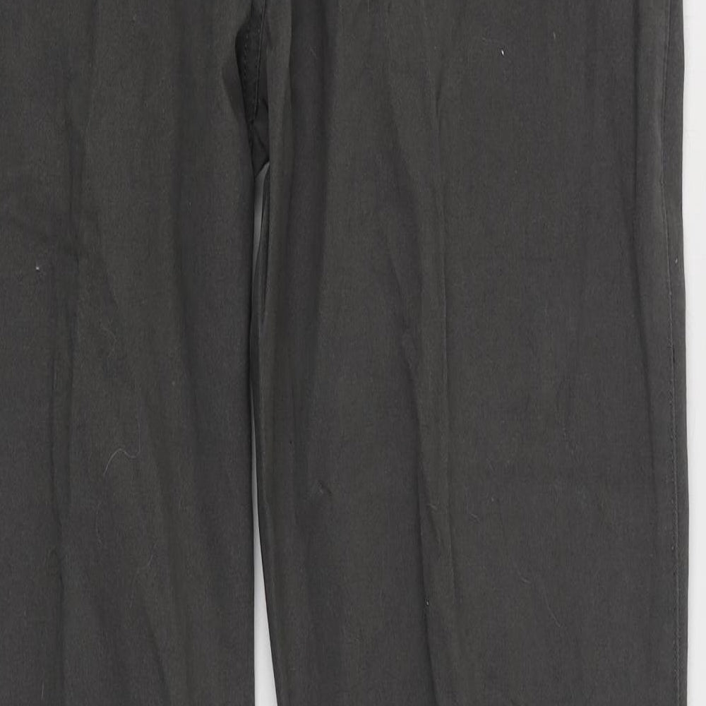 Denim & Co. Mens Grey  Cotton Straight Jeans Size 38 in L34 in Regular Zip
