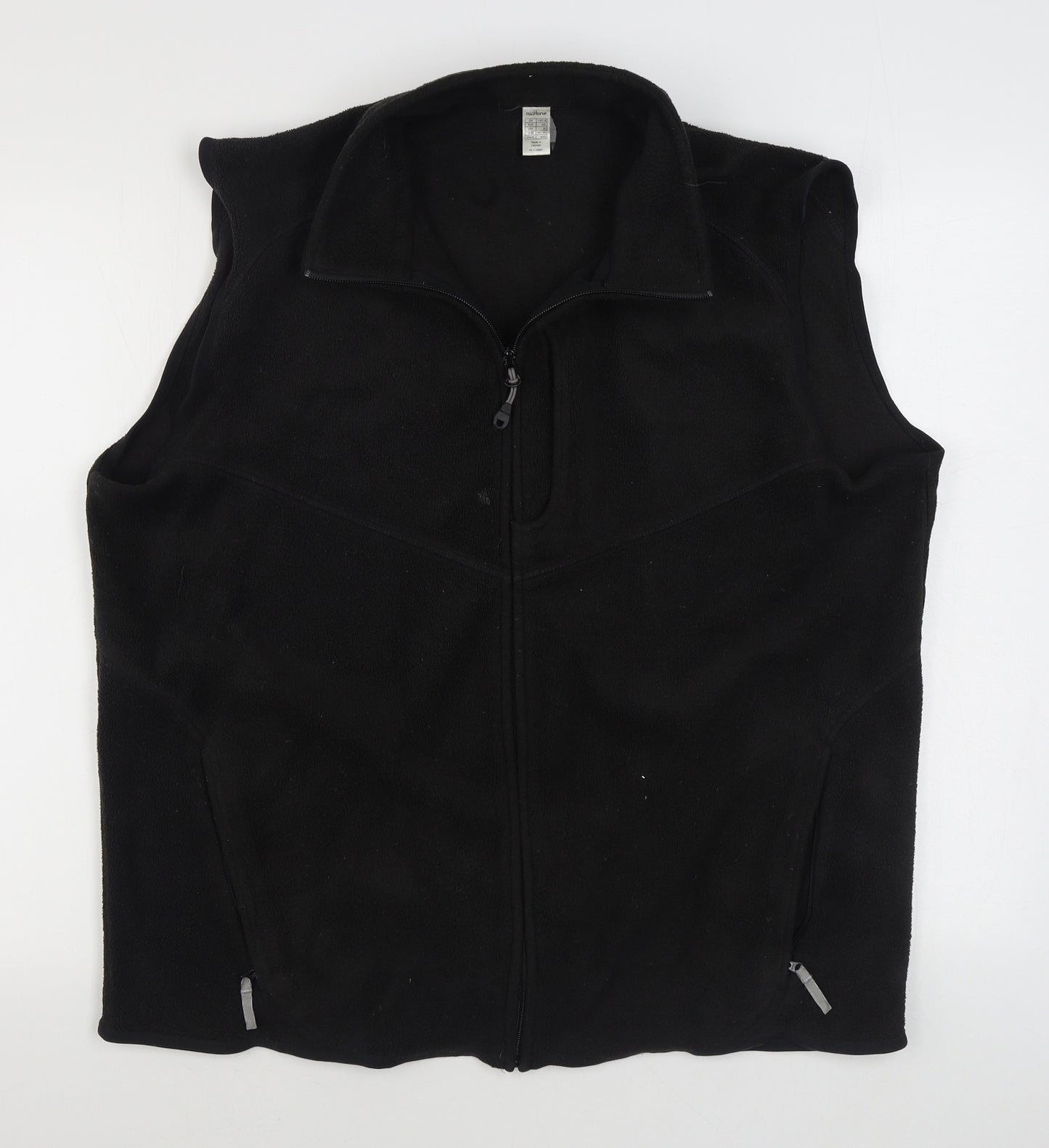 Oxylane Mens Black   Gilet Jacket Size 2XL  Zip