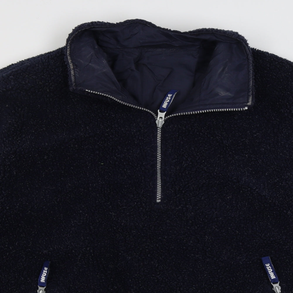 Infuse Mens Blue   Jacket  Size XL  Zip - Reversable