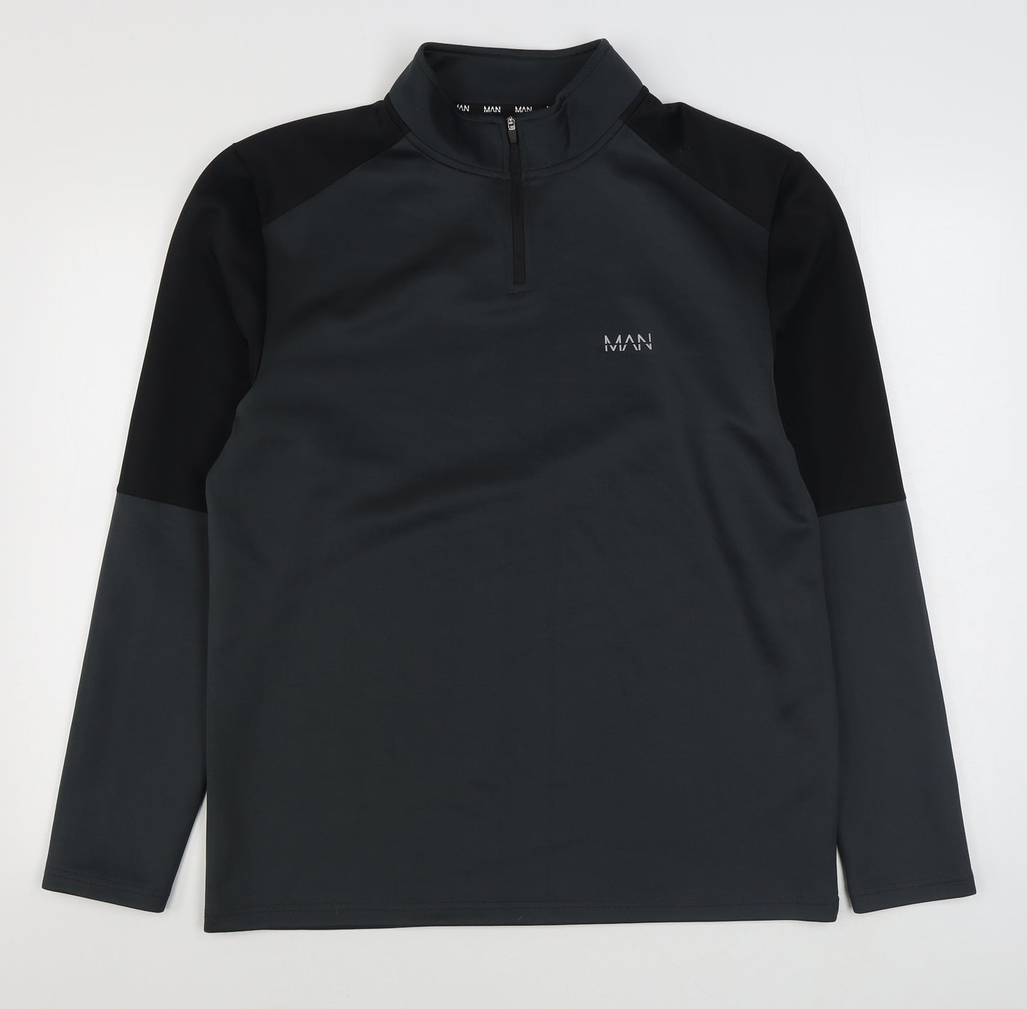 BoohooMan Mens Grey   Jacket  Size XL  Zip