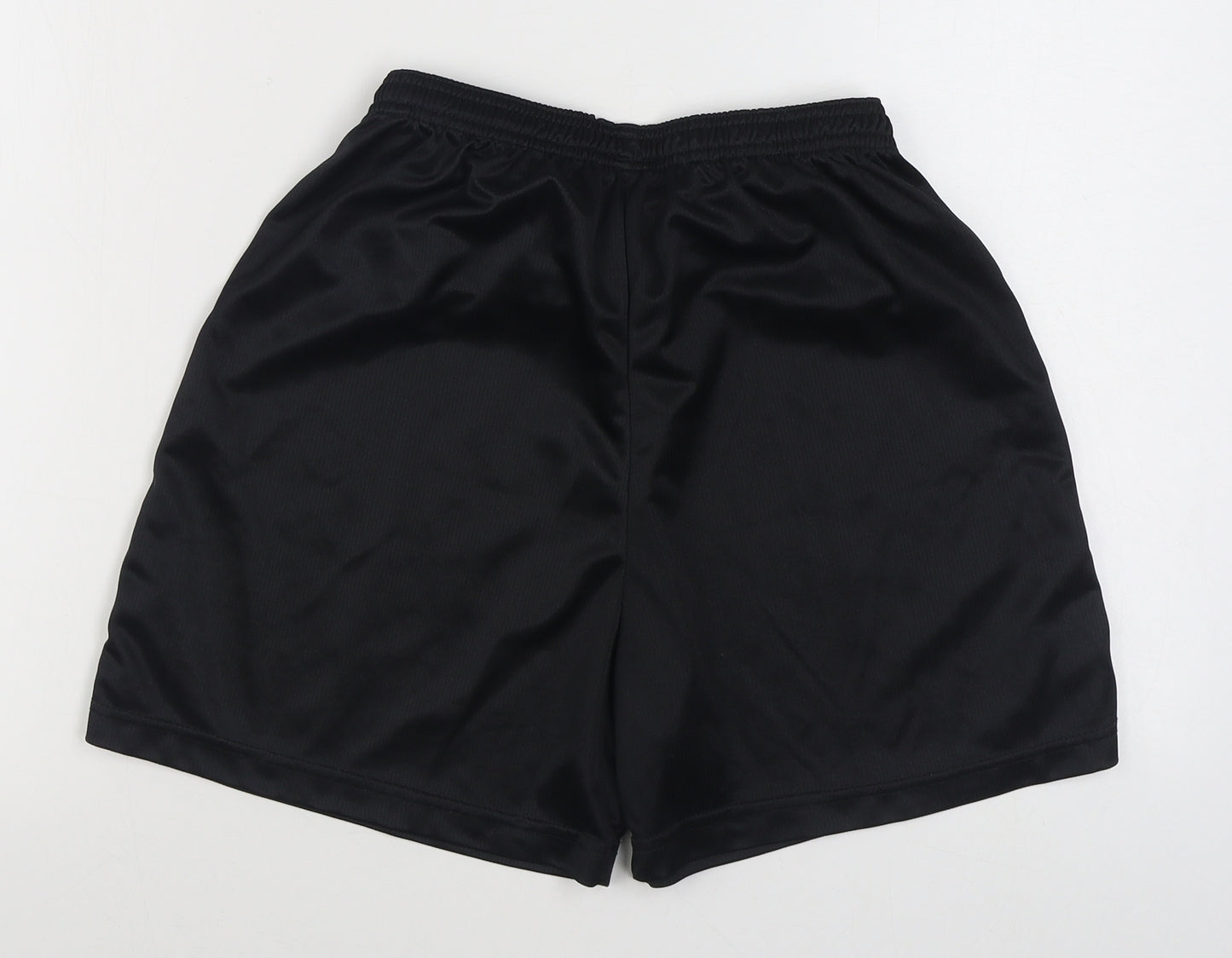 Precision Womens Black  Polyester Sweat Shorts Size 6  Regular