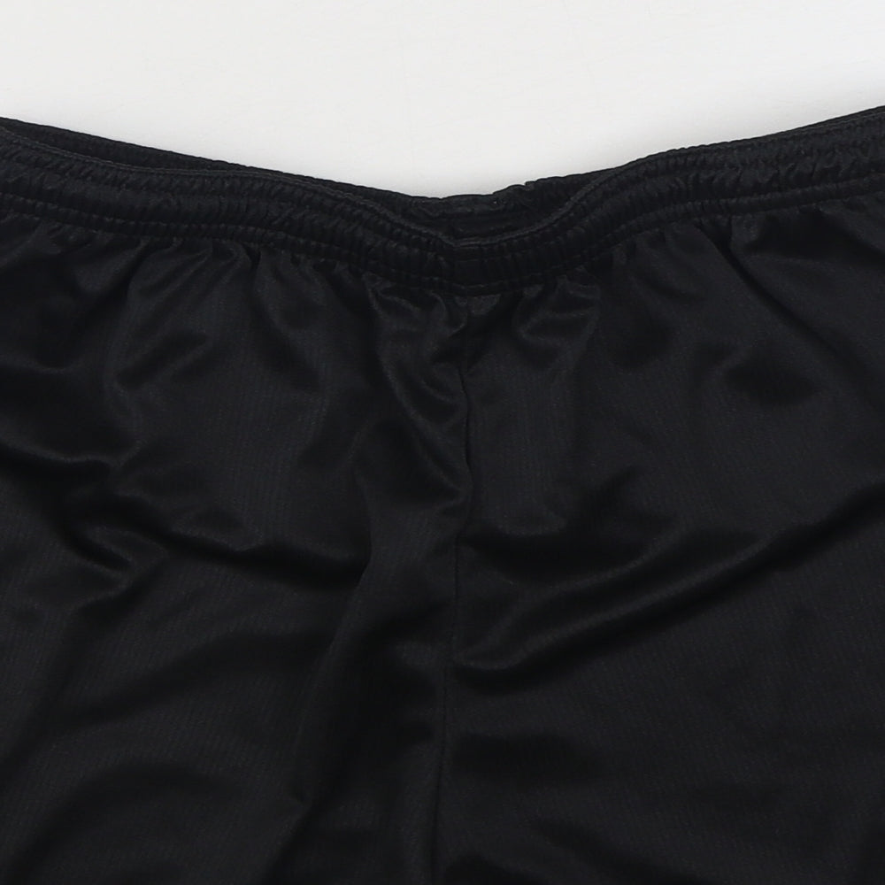 Precision Womens Black  Polyester Sweat Shorts Size 6  Regular