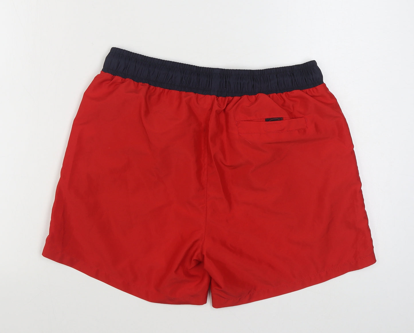 Primark Mens Red  Polyester Sweat Shorts Size M  Regular Tie - Swim trunks