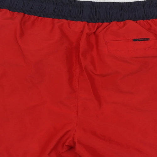 Primark Mens Red  Polyester Sweat Shorts Size M  Regular Tie - Swim trunks