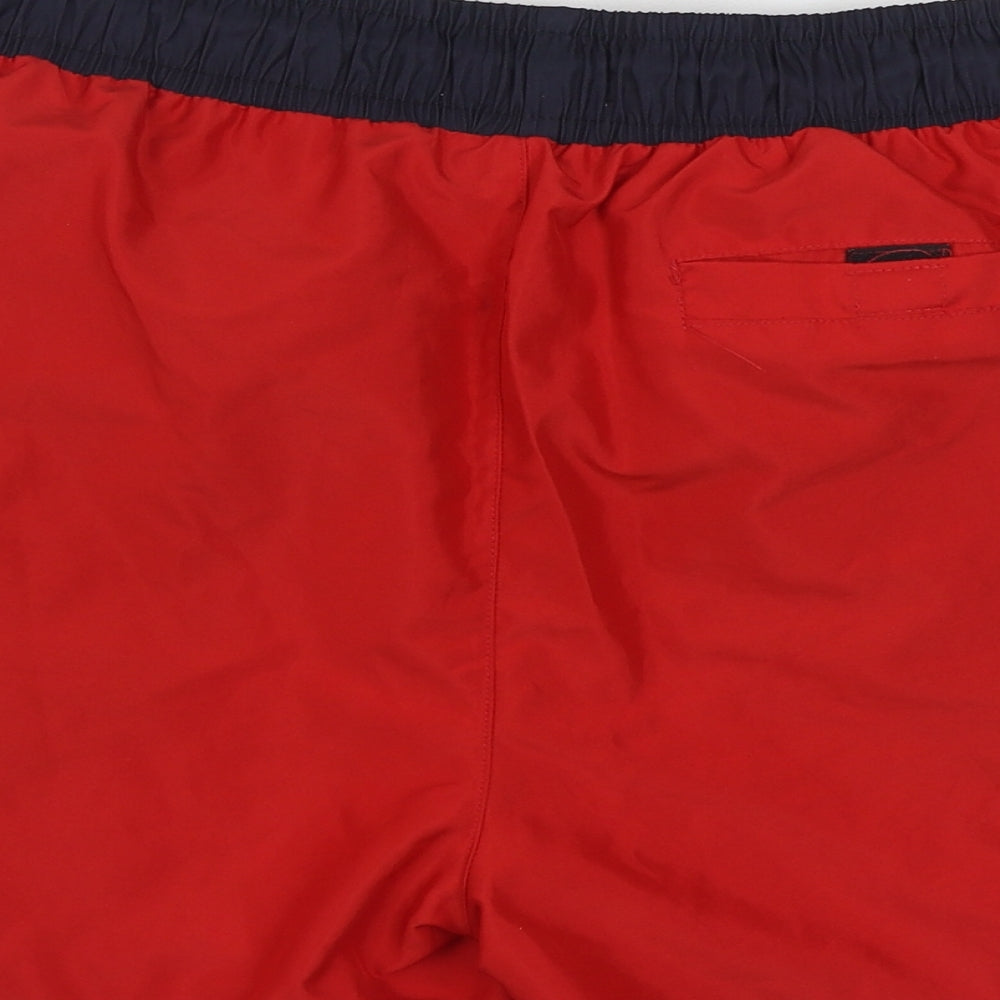 Primark Mens Red  Polyester Sweat Shorts Size M  Regular Tie - Swim trunks