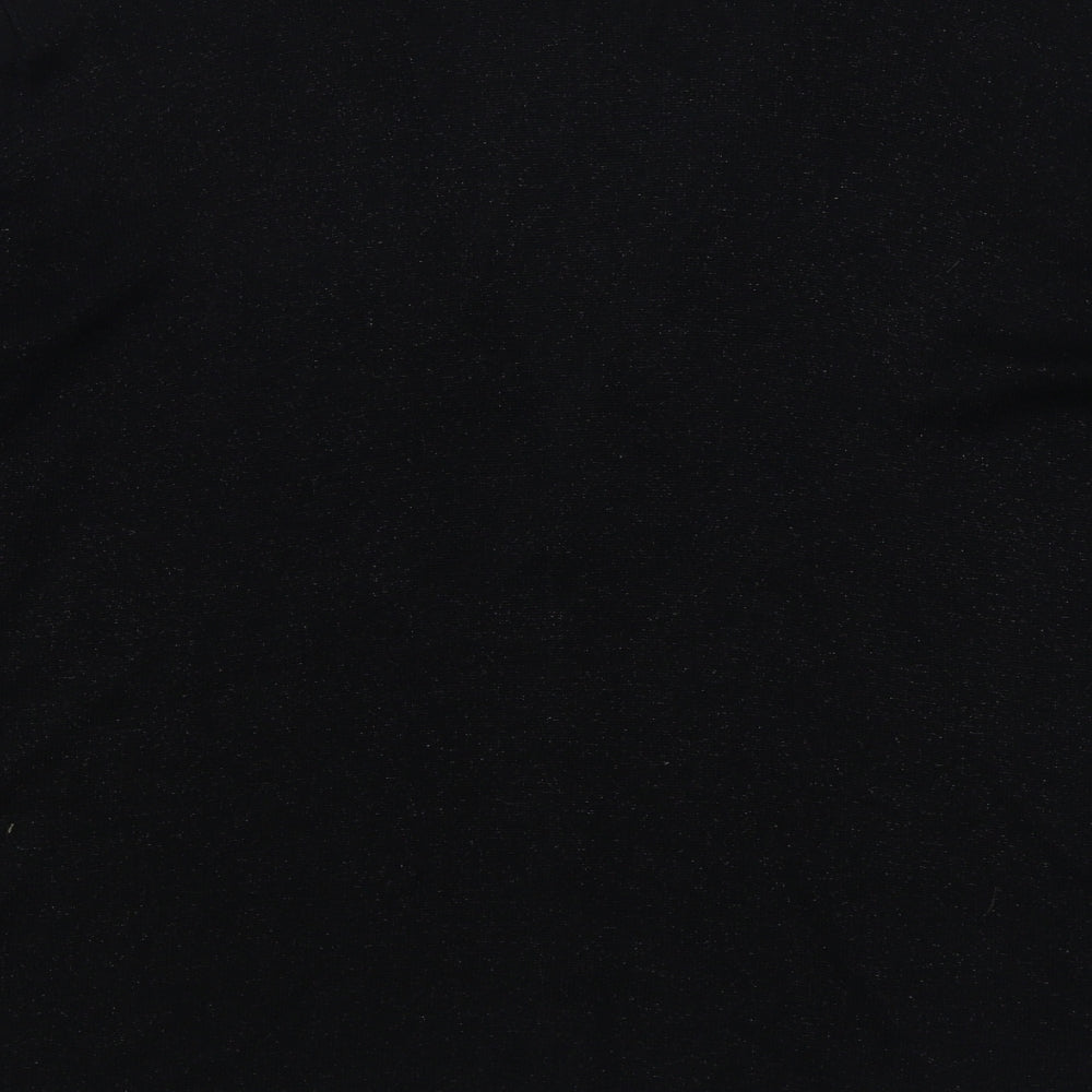 Fabrizio Womens Black V-Neck  Viscose Cardigan Jumper Size M