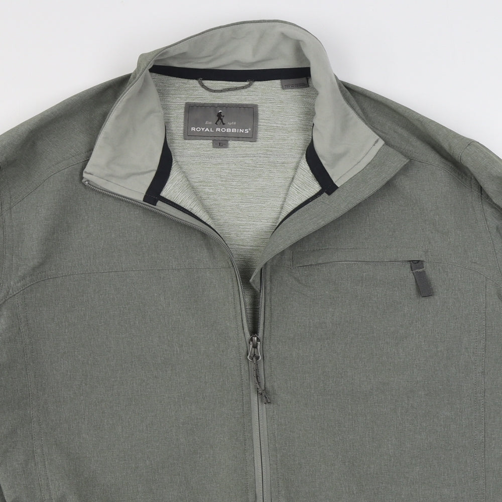 Royal Robbins Mens Grey   Jacket  Size L  Zip