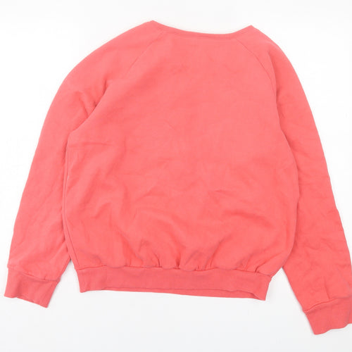 NEXT Girls Pink  Cotton Pullover Sweatshirt Size 16 Years  Pullover