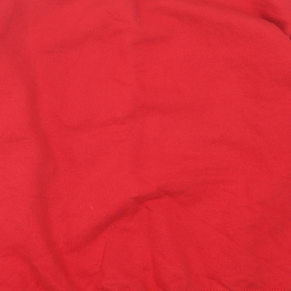 Fruit of the Loom Boys Red  Cotton Pullover Sweatshirt Size 14-15 Years  Pullover