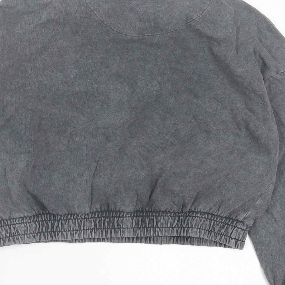 George Girls Grey  Cotton Pullover Sweatshirt Size 8-9 Years  Pullover