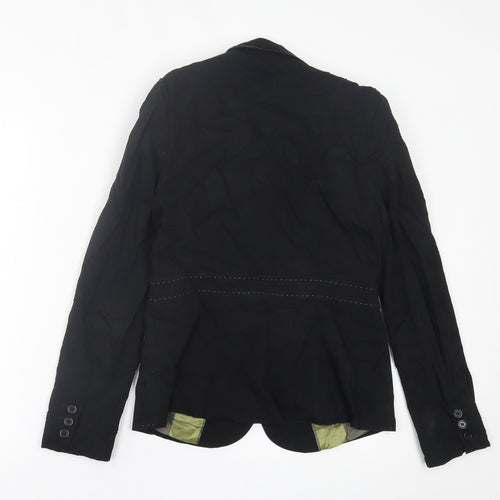 NEXT Womens Black   Jacket Blazer Size 8  Button