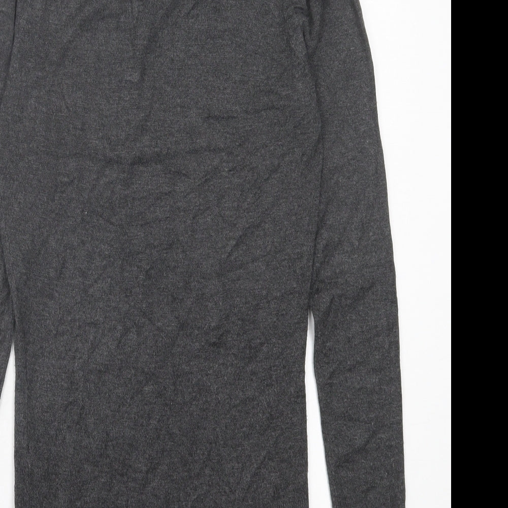 Atmosphere Womens Grey Roll Neck  Viscose Pullover Jumper Size 12