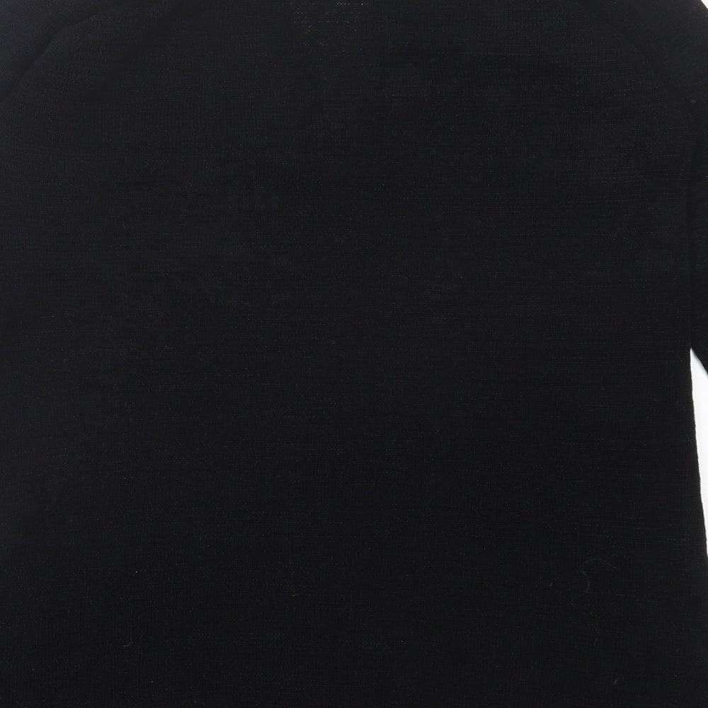 Marks and Spencer Womens Black V-Neck  Viscose Cardigan Jumper Size 8