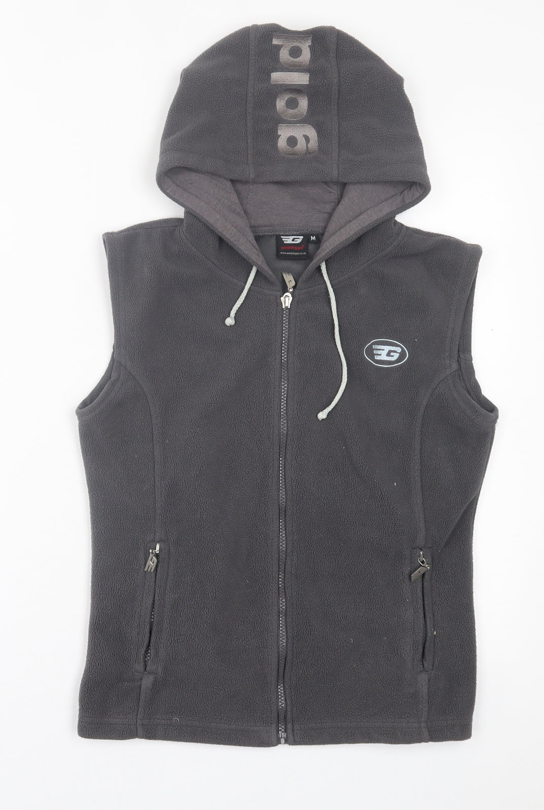 Golddigga Womens Grey   Gilet Jacket Size M  Zip