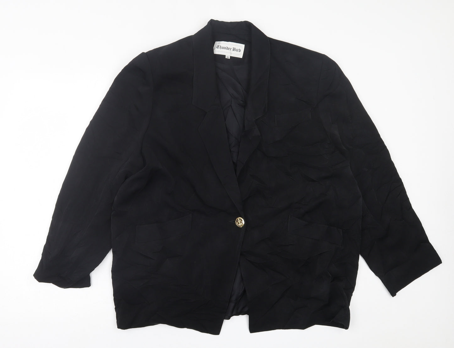 chunder bird Womens Black   Jacket Blazer Size 18  Button