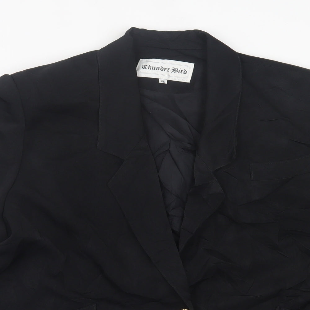 chunder bird Womens Black   Jacket Blazer Size 18  Button