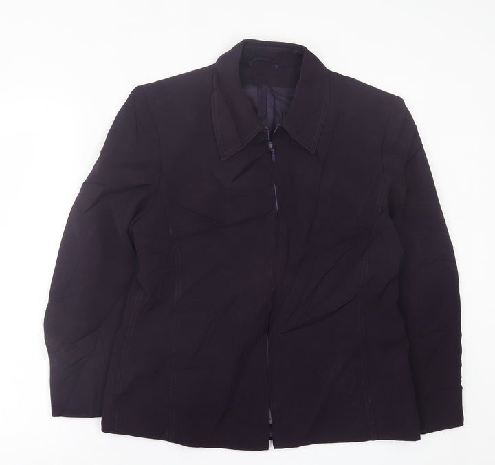 Preworn Womens Purple   Jacket  Size 12  Zip