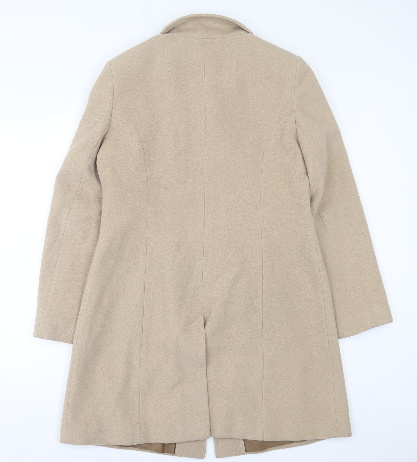 Marks and Spencer Womens Brown   Overcoat Coat Size 12  Button