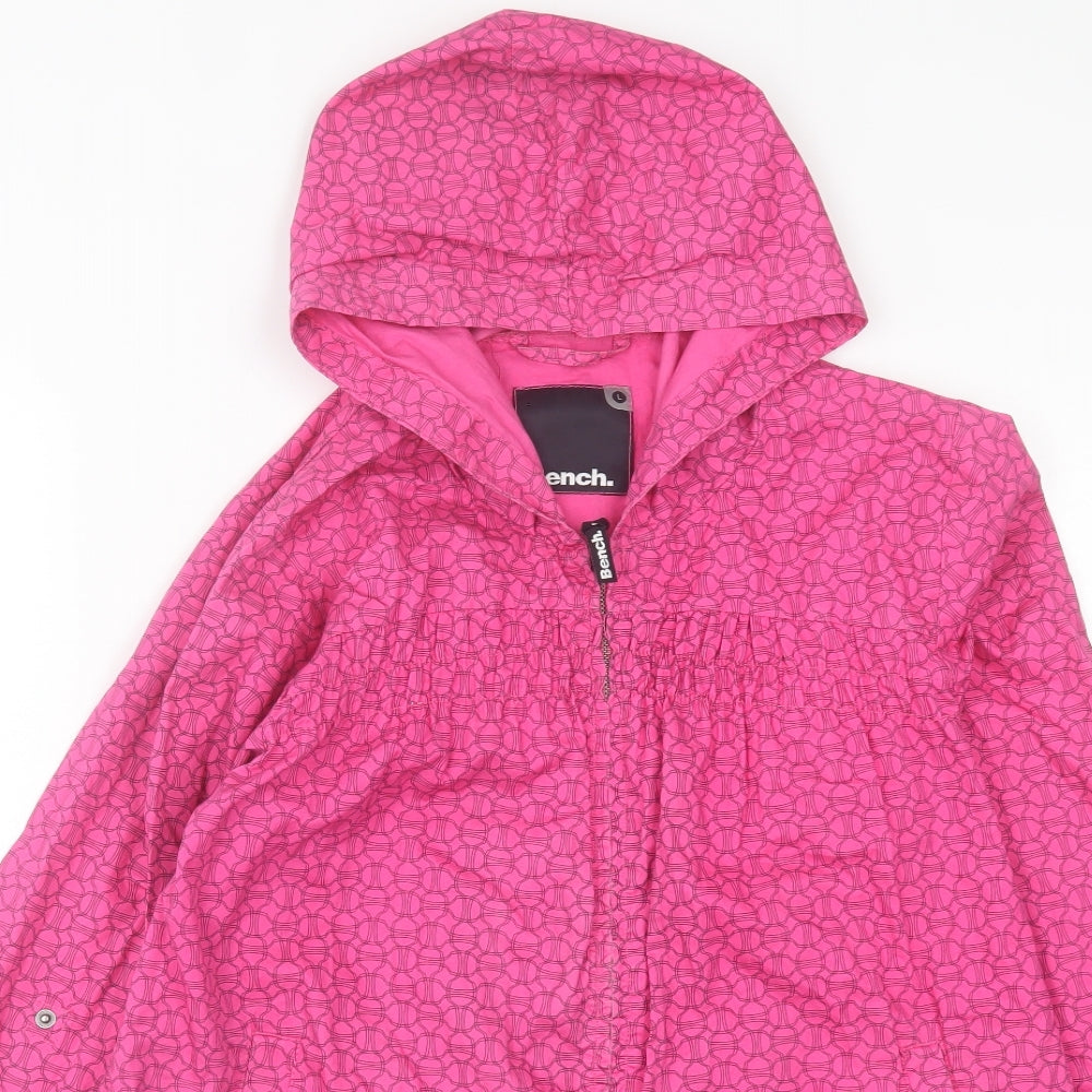 Bench Womens Pink Geometric  Jacket  Size L  Zip