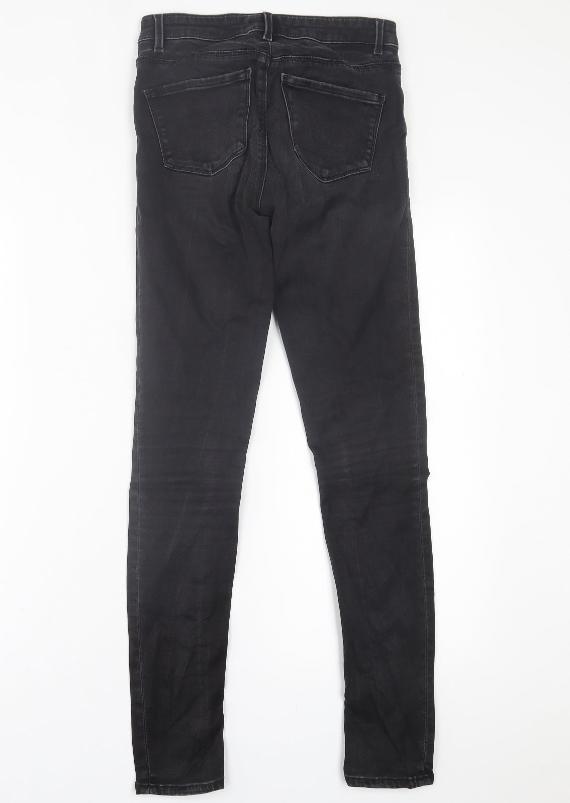 WareDenim Womens Black  Cotton Skinny Jeans Size 8 L29 in Regular Button
