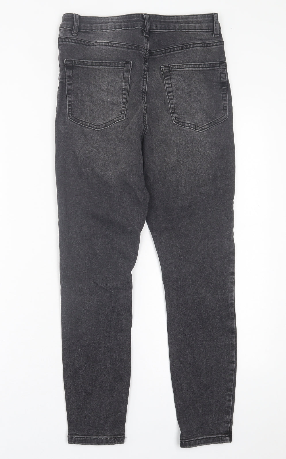 Primark Womens Black  Cotton Skinny Jeans Size 12 L26 in Regular Button