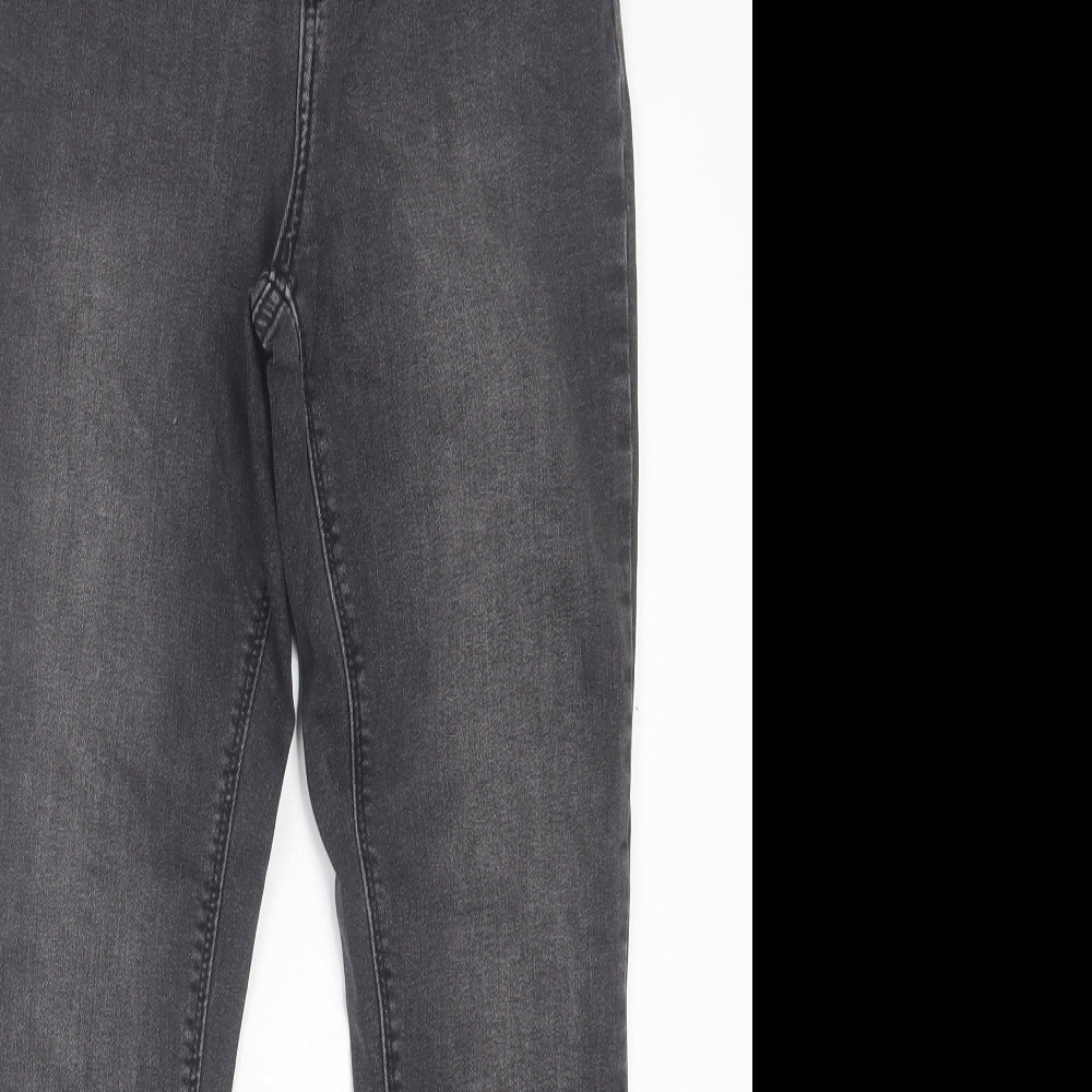 Primark Womens Black  Cotton Skinny Jeans Size 12 L26 in Regular Button