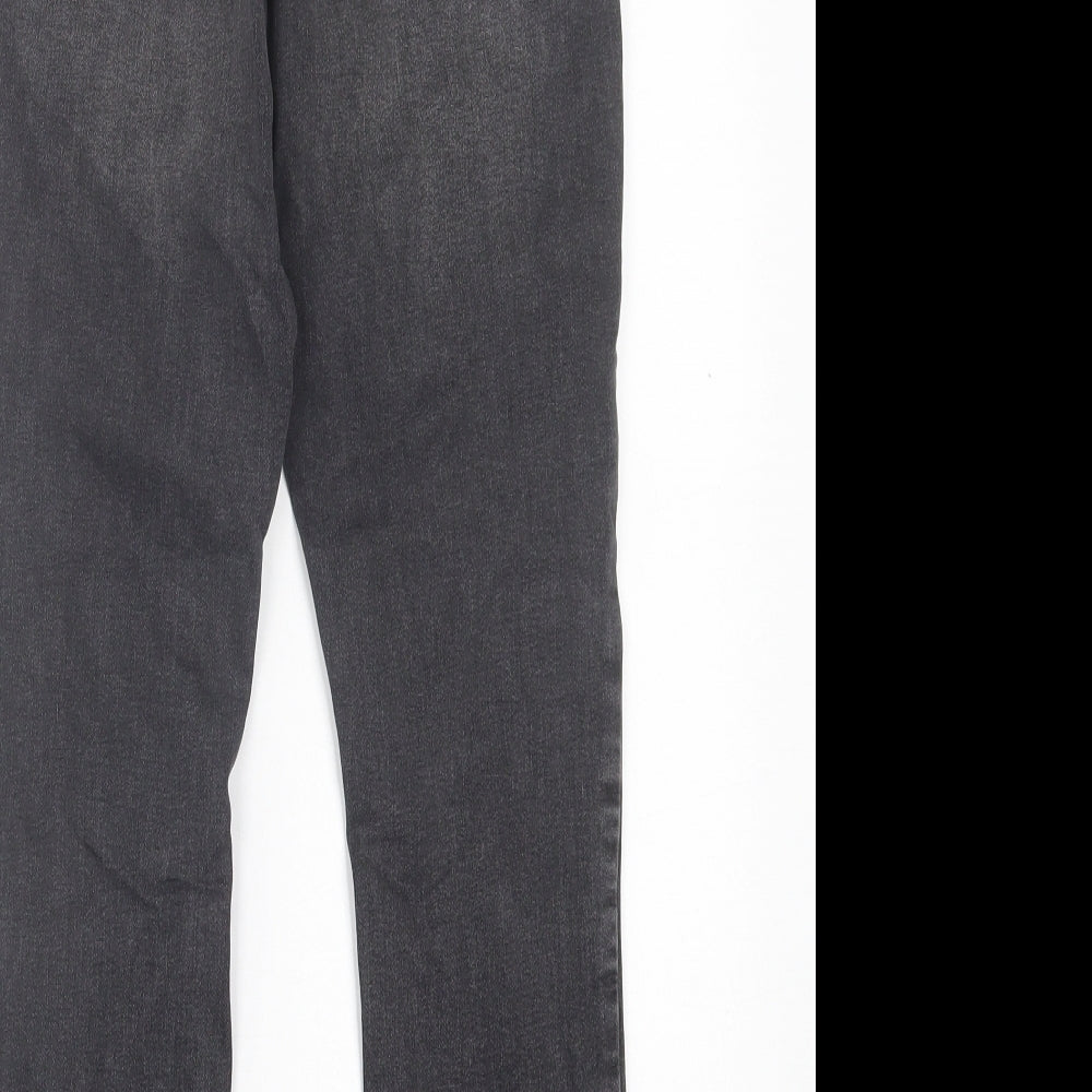 Primark Womens Black  Cotton Skinny Jeans Size 12 L26 in Regular Button
