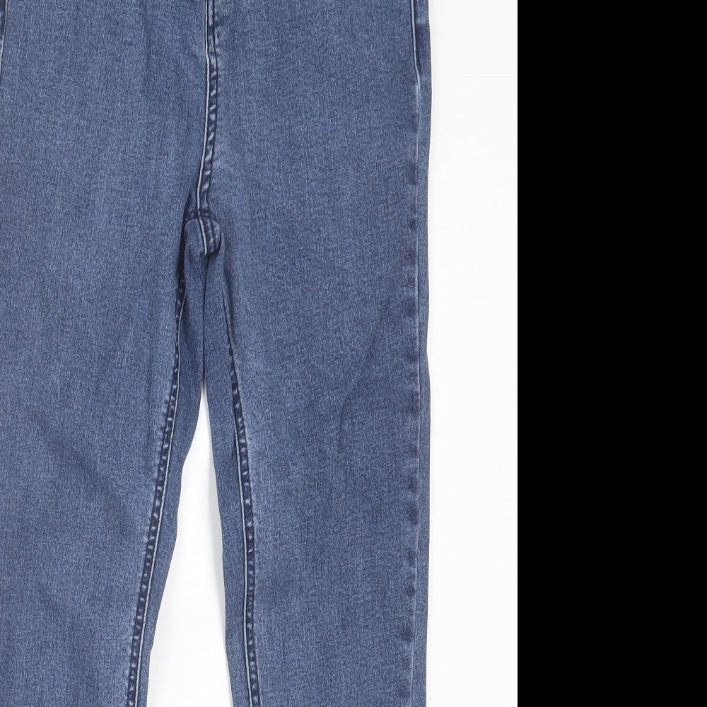 TU Womens Blue  Cotton Skinny Jeans Size 10 L25 in Regular Button