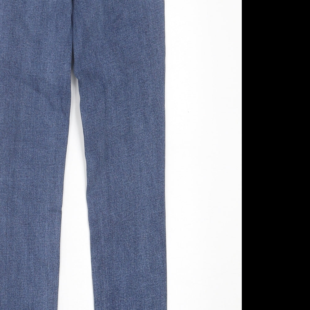 TU Womens Blue  Cotton Skinny Jeans Size 10 L25 in Regular Button