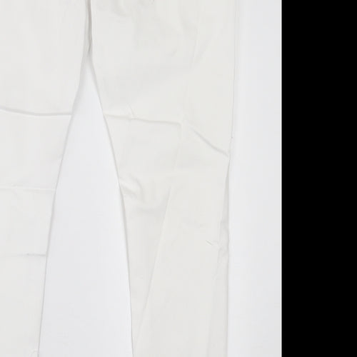 Preworn Womens White  Cotton Jegging Trousers Size 38 in L30 in Regular