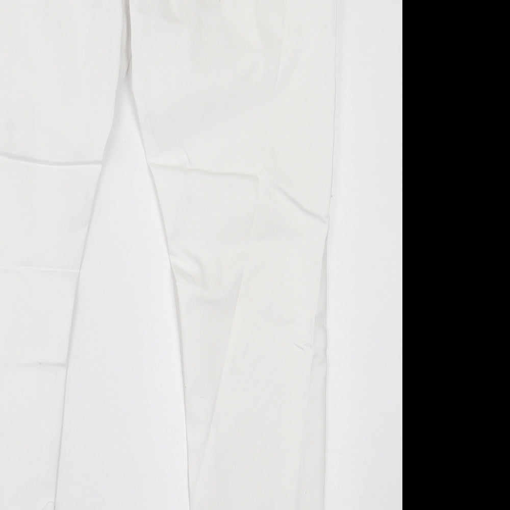 Preworn Womens White  Cotton Jegging Trousers Size 38 in L30 in Regular