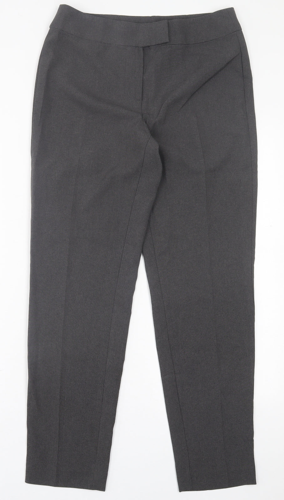 George Womens Grey  Polyester Trousers  Size 12 L29 in Regular Hook & Eye