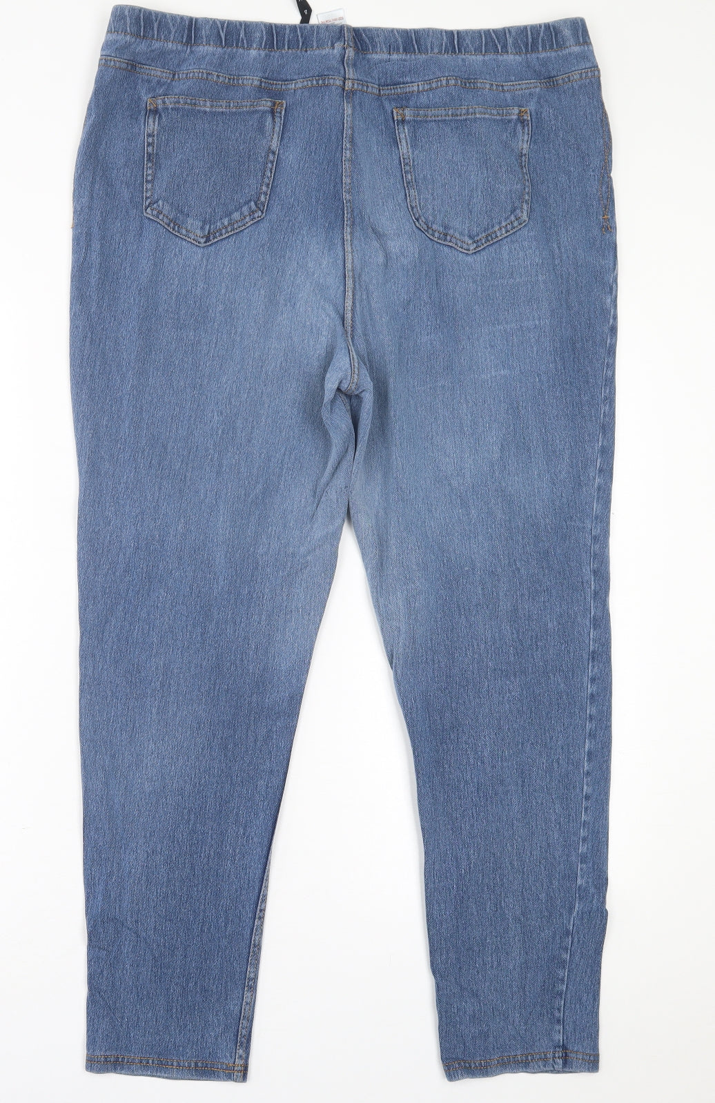 NEXT Womens Blue  Cotton Jegging Trousers Size 20 L27 in Regular
