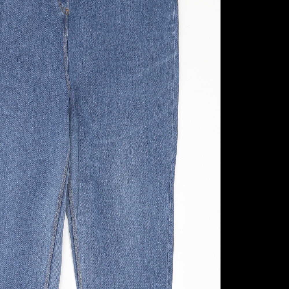 NEXT Womens Blue  Cotton Jegging Trousers Size 20 L27 in Regular