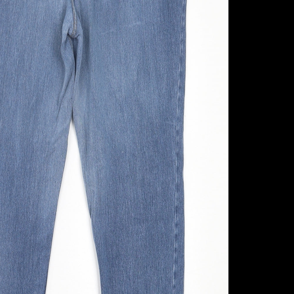 NEXT Womens Blue  Cotton Jegging Trousers Size 20 L27 in Regular