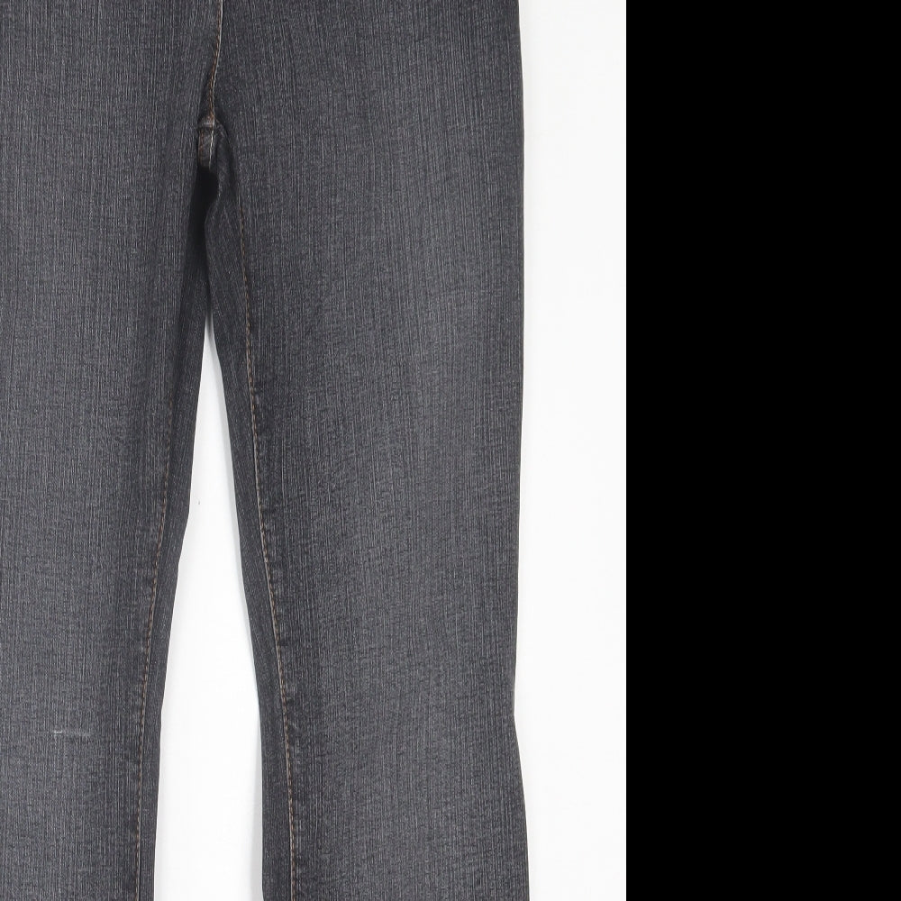 NEXT Womens Blue  Cotton Straight Jeans Size 14 L31 in Regular Button