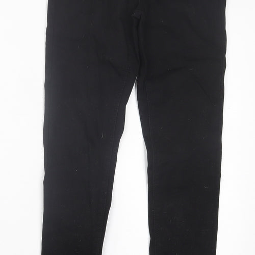 Denim & Co. Womens Black  Cotton Skinny Jeans Size 10 L29 in Regular Button