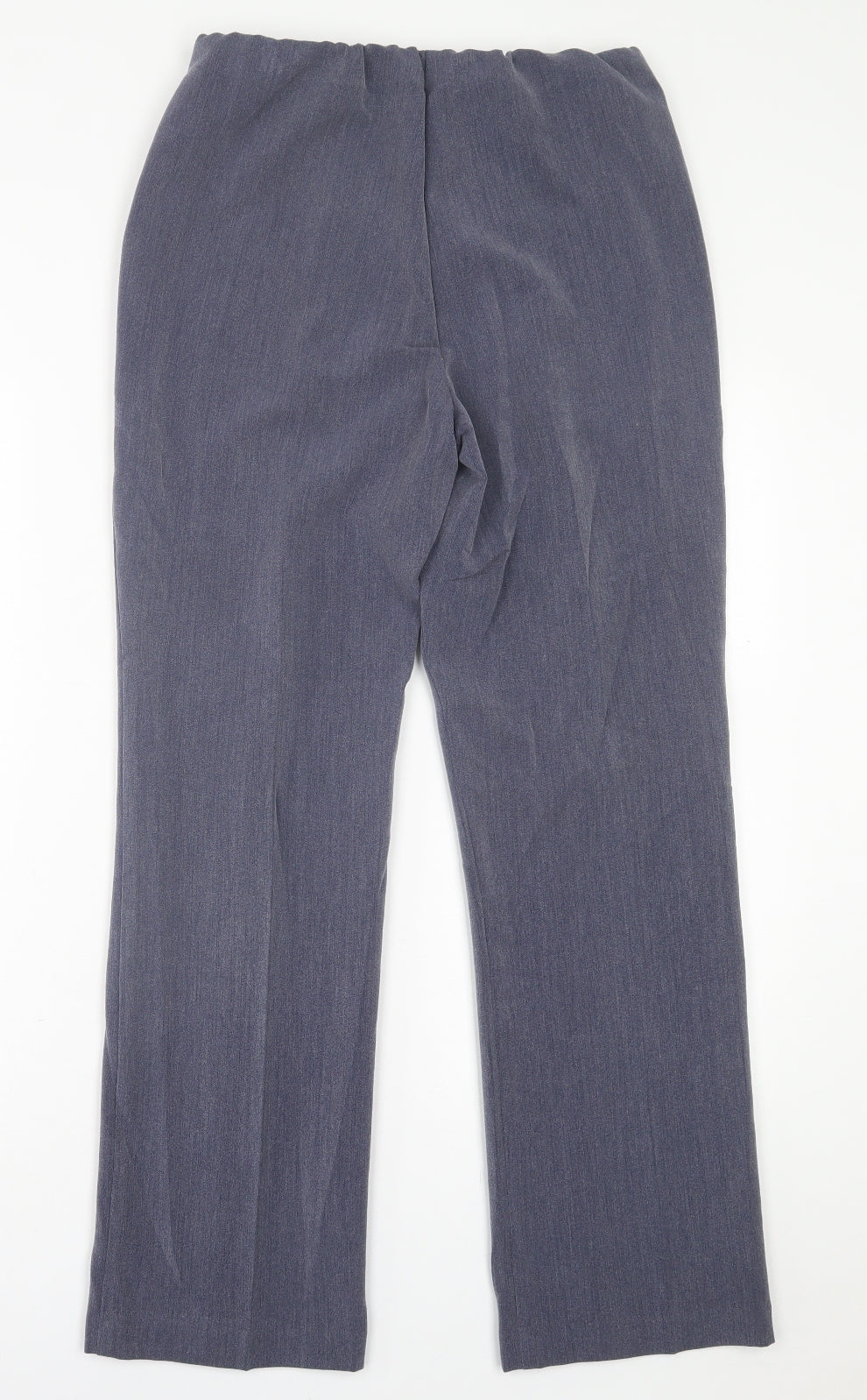 Bonmarché Womens Blue  Polyester Trousers  Size 10 L30 in Regular