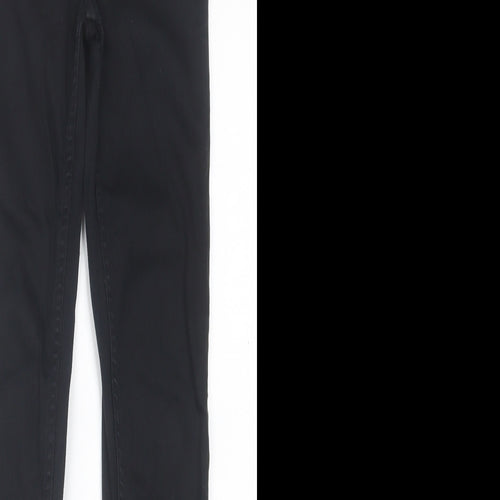 F&F Womens Black  Cotton Skinny Jeans Size 8 L29 in Regular Button