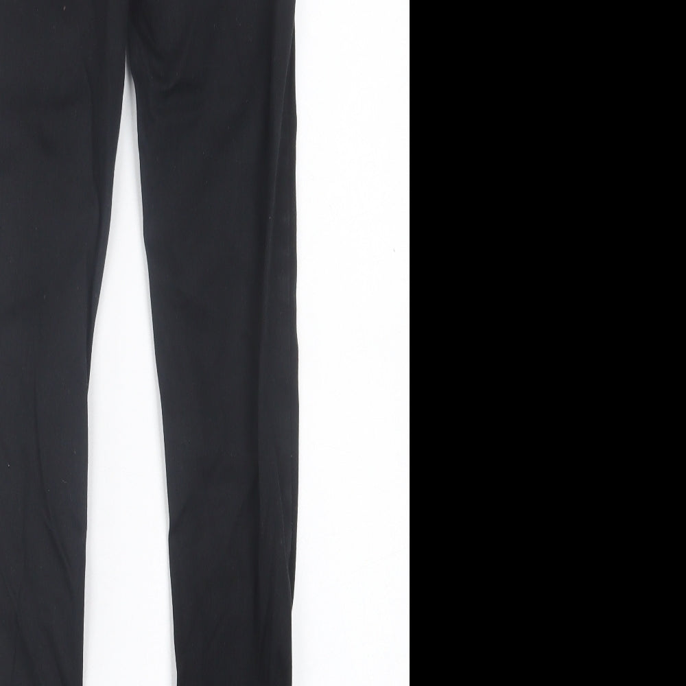 F&F Womens Black  Cotton Skinny Jeans Size 8 L29 in Regular Button