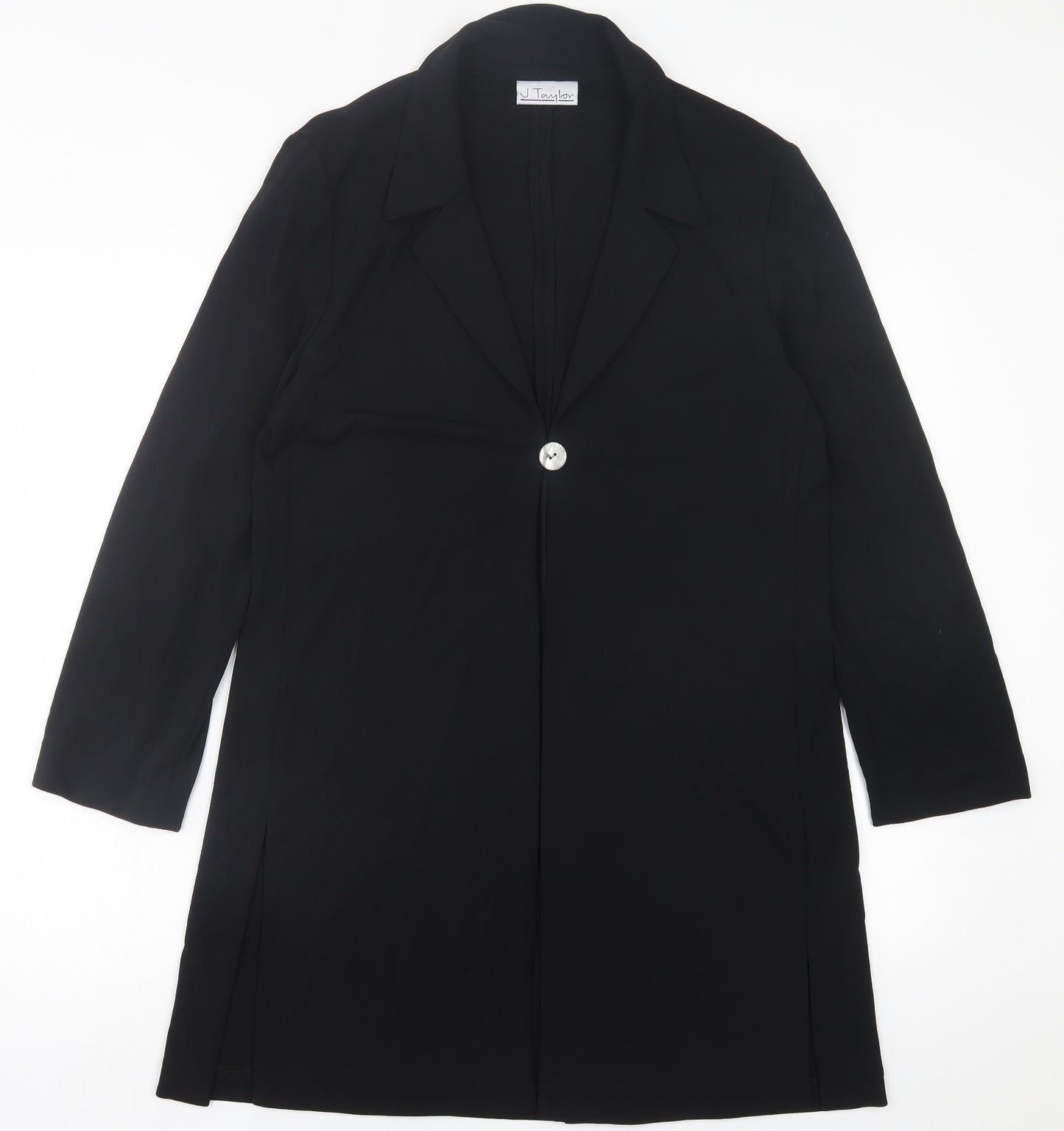 J. Taylor Womens Black   Jacket Blazer Size 12  Button
