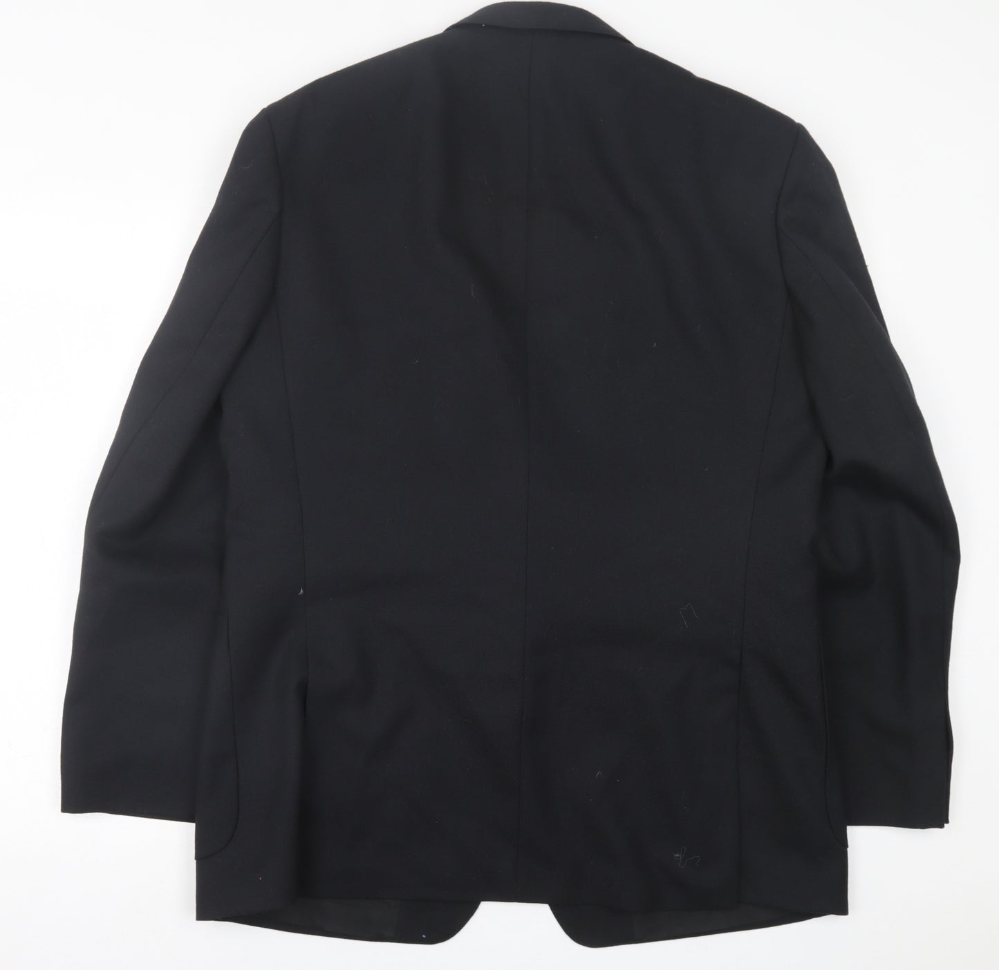 Marks and Spencer Mens Black  Wool Jacket Suit Jacket Size 42