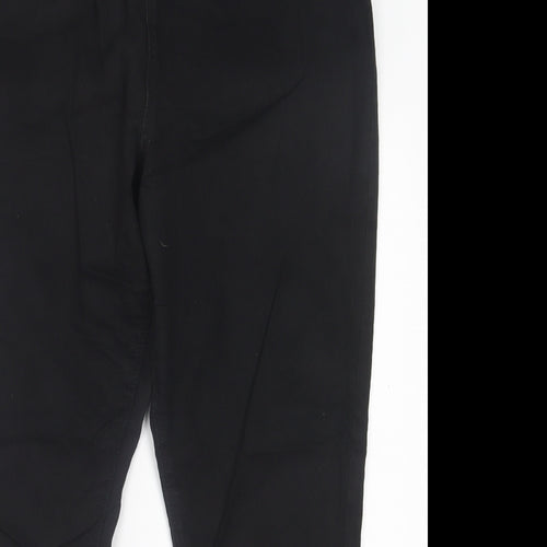 Preworn Womens Black  Cotton Jegging Trousers Size 20 L26 in Regular