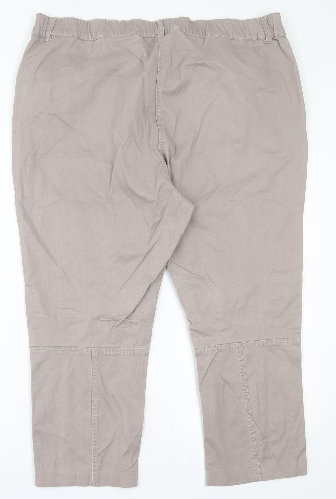 bm  Womens Brown  Cotton Cropped Jeans Size 20 L22 in Regular Button