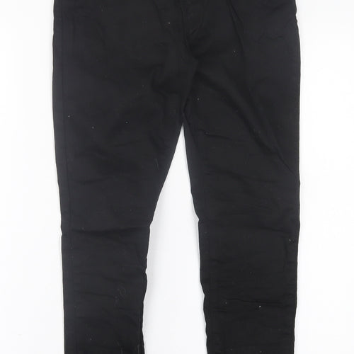 Girl VIVI Womens Black  Cotton Skinny Jeans Size 12 L28 in Regular Button