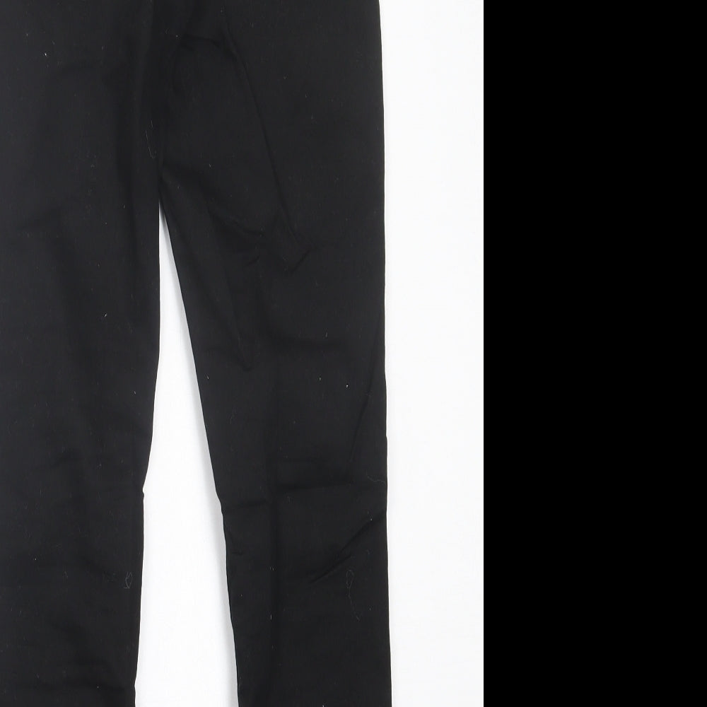 Girl VIVI Womens Black  Cotton Skinny Jeans Size 12 L28 in Regular Button